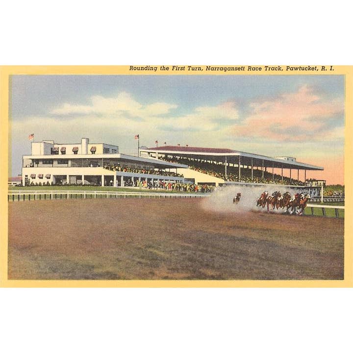 Found Image Press - Wholesale Postcard - Postcard RI-137 Narragansett Race Track, Pawtucket, Providen