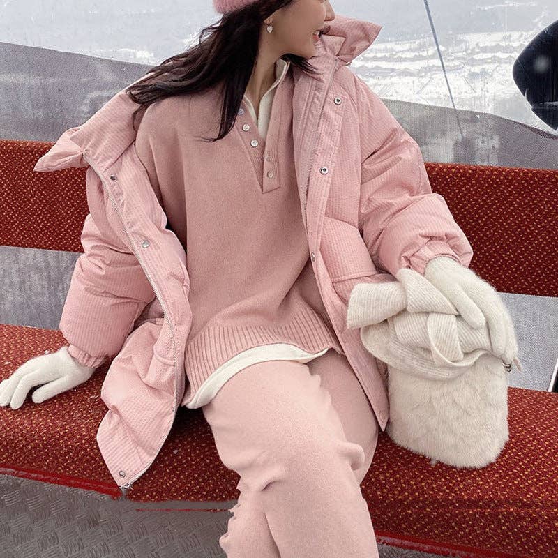 Marayn - Wholesale Lounge Set - Women's - Chic Knit Sweater  WideLeg Pants Autumn Set9