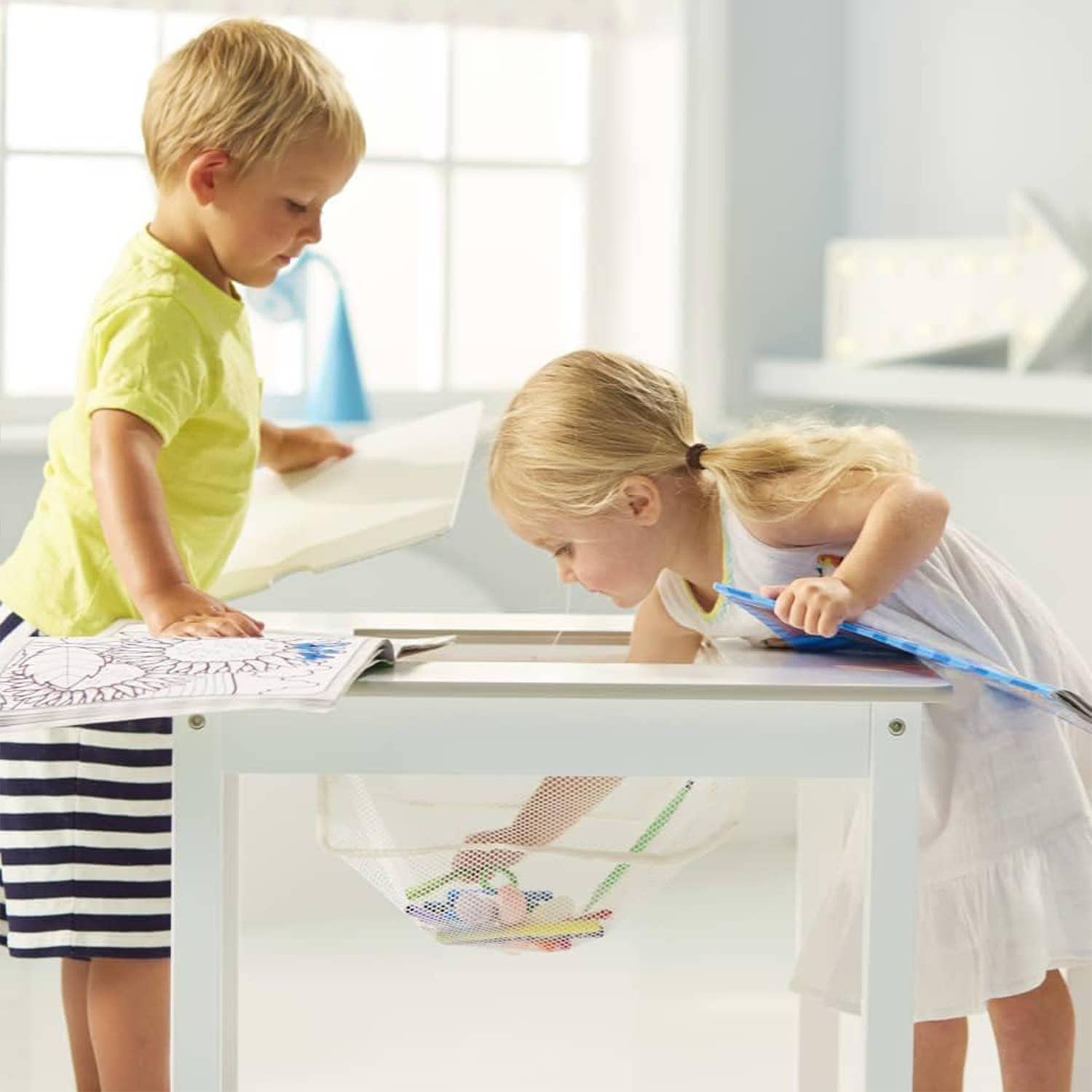 Daniel James - Vente Chaise – enfant - Ensemble table d'activités blanche pour enfants avec 2 chaises14