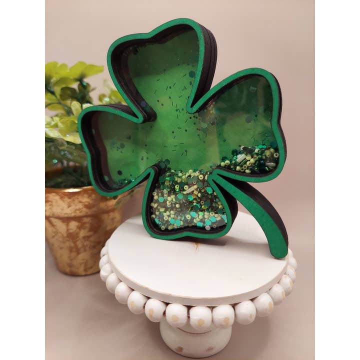 Crafty Wood Studios - Vendita all'ingrosso Decorazioni da tavolo - Segno Shamrock Shaker, decorazione del giorno di San Patrizio