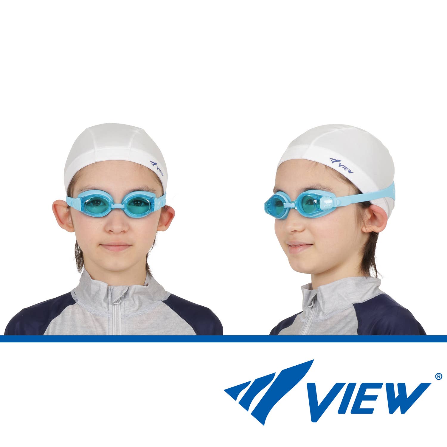 Snorkeling Beach - Wholesale Swim Goggles - Kids & Baby - Youth SWIPE Anti-fog Swim Goggles Age 4-9 | VIEW V-730JASA4