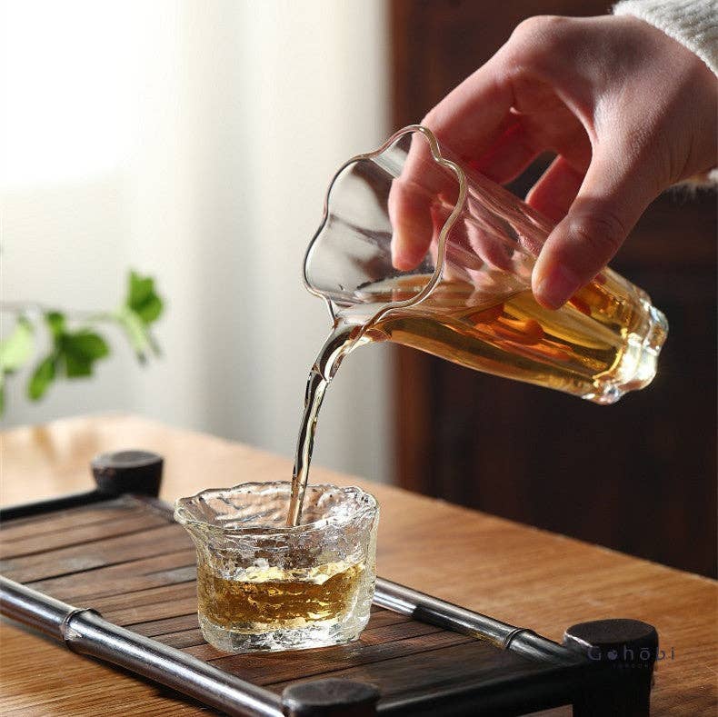 Gohobi （We cover U.S. import duties） - Wholesale Coffee/Tea Cup - Gohobi Handmade Wabi Sabi Round ans Square Glass Tea Cup8