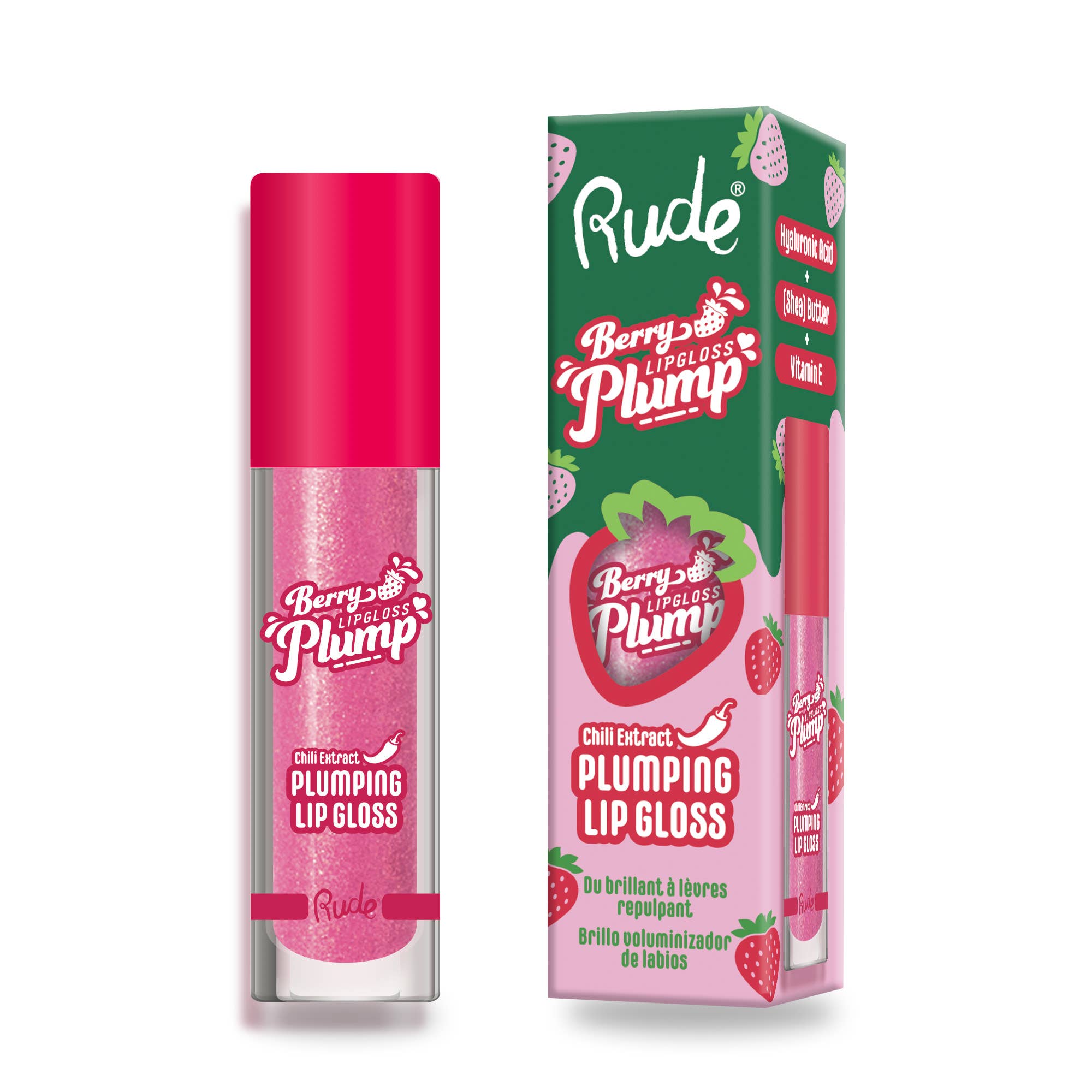 Rude Cosmetics – wholesale Lip-gloss – Berry Plump Plumping Lip Gloss3
