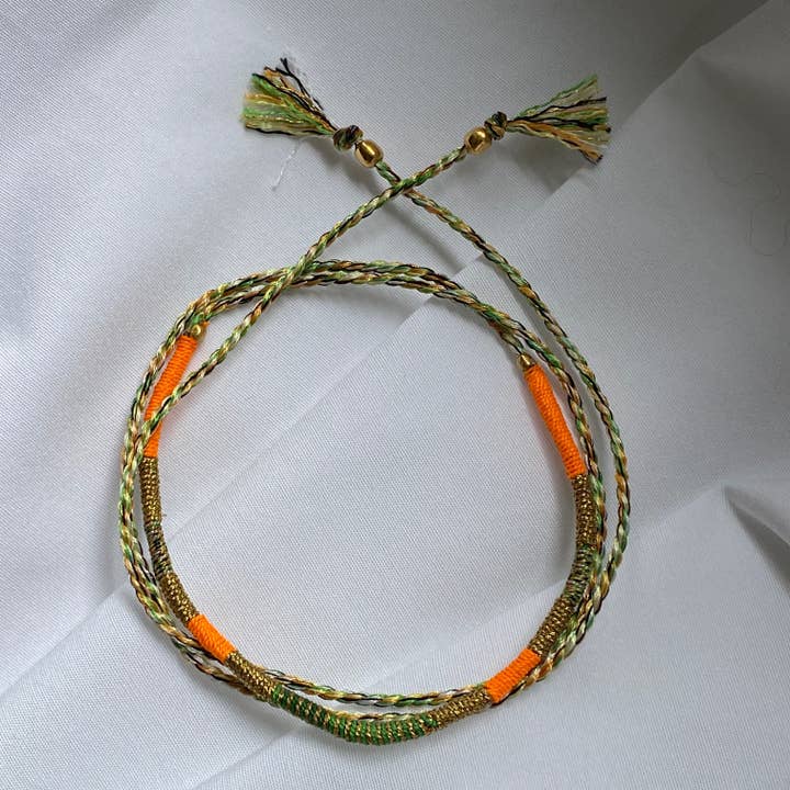 Sophie Deschamps Bijoux - Venta al por mayor Pulseras tejidas/trenzadas - Pulsera de hilo amuleto de la suerte Sukh13