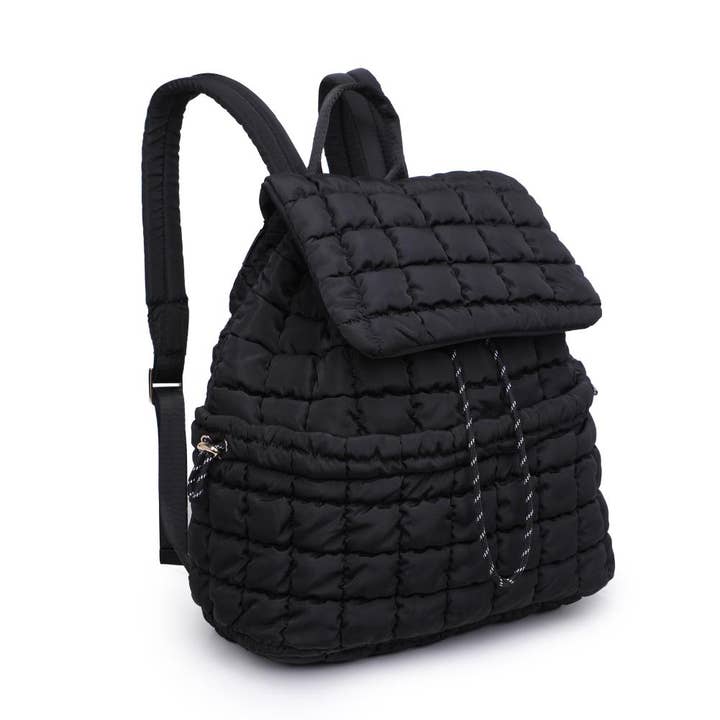Black Allston - Quilted Nylon Puffer Backpack for wholesale on Faire5