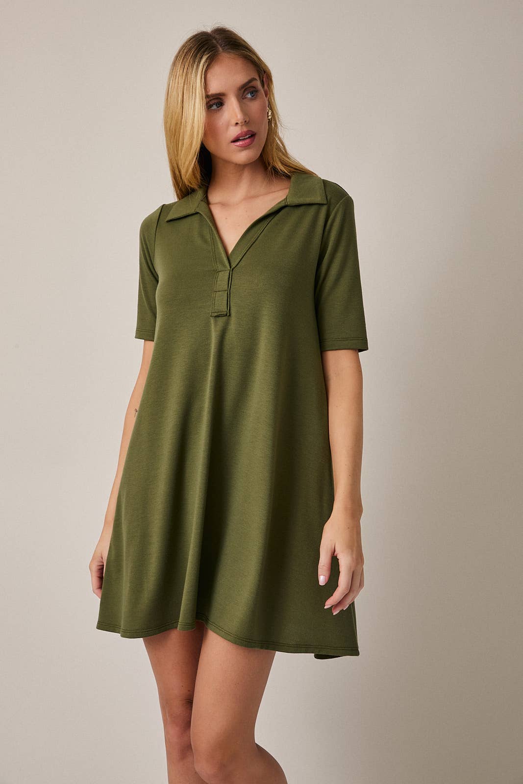 GILLI - Vente Robe – femme - Robe polo mini à manches mi-longues30