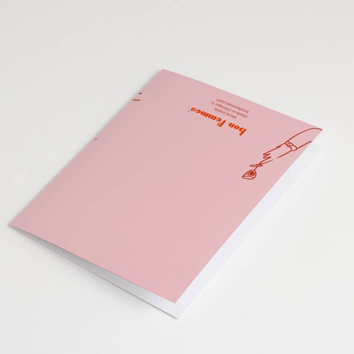 Bon Femmes - Wholesale Everyday Greeting Card - Cheers Greeting Card Pink2