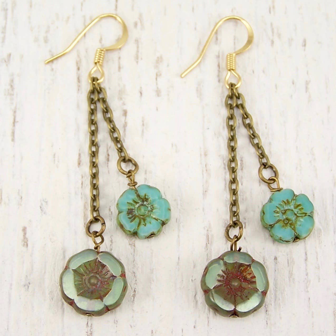 Jo Bird Jewelry - Vente Boucles d'oreilles pendantes - Boucles d'oreilles Hibiscus8