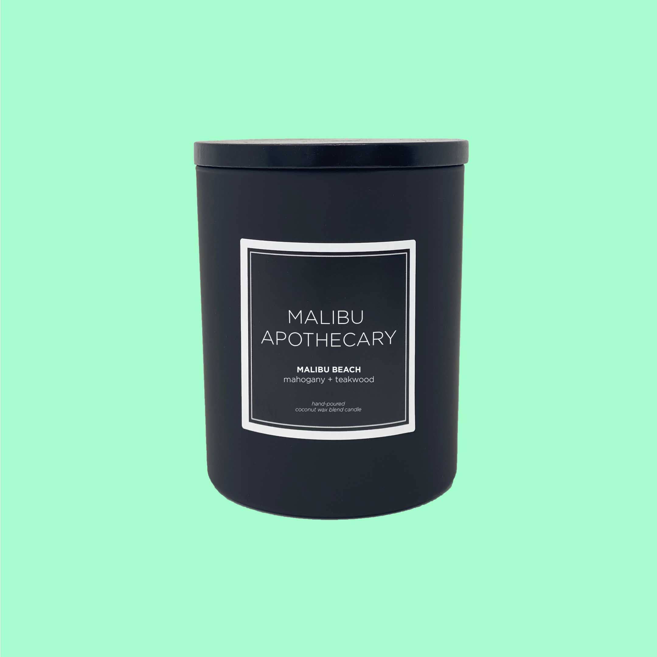 Malibu Apothecary - Wholesale Jar/Filled Candle - Mini Matte Black Candle2