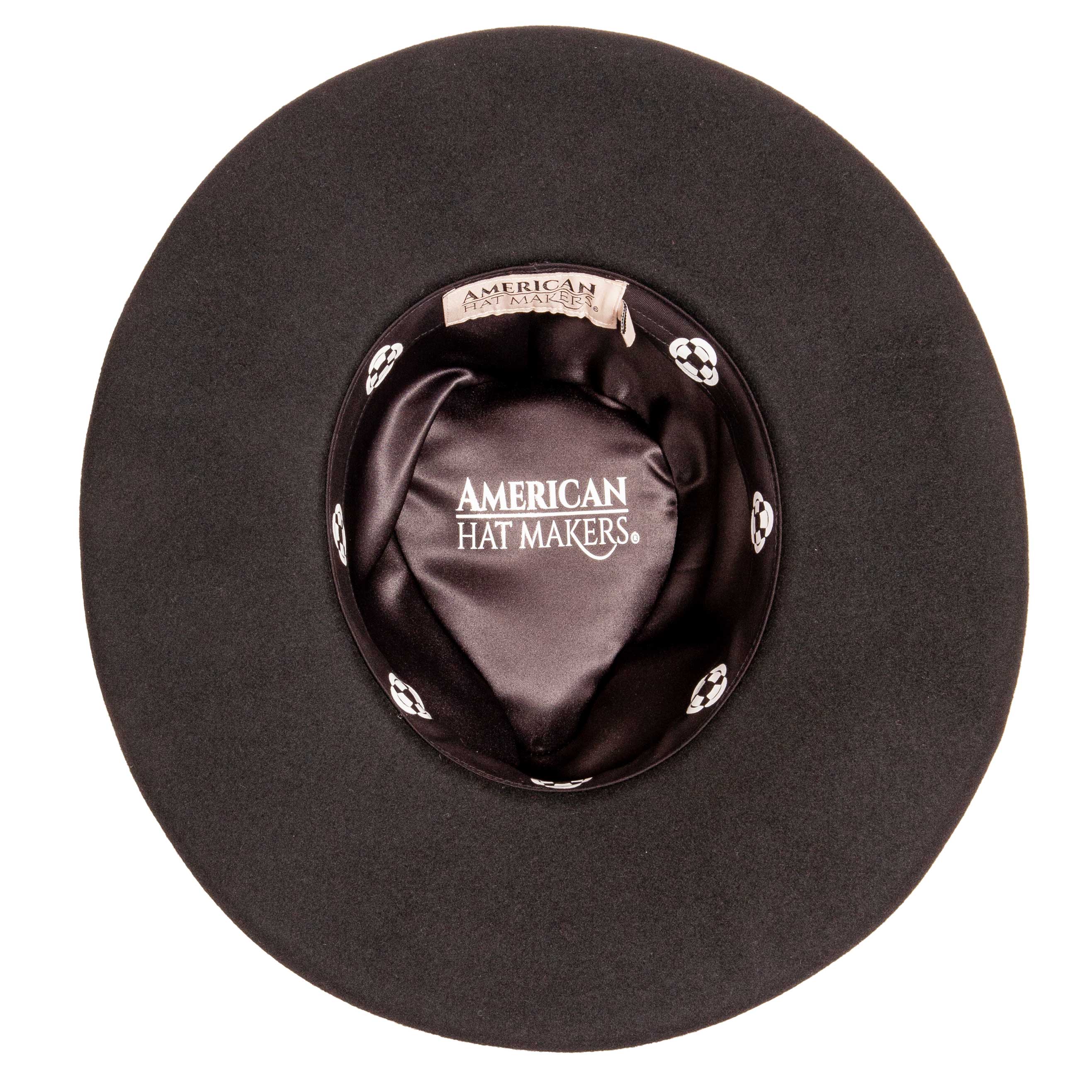 American Hat Makers - Vendita all'ingrosso Fedora - Unisex - Cappello Fedora in feltro di lana con bordo stretto - modello Hudson12