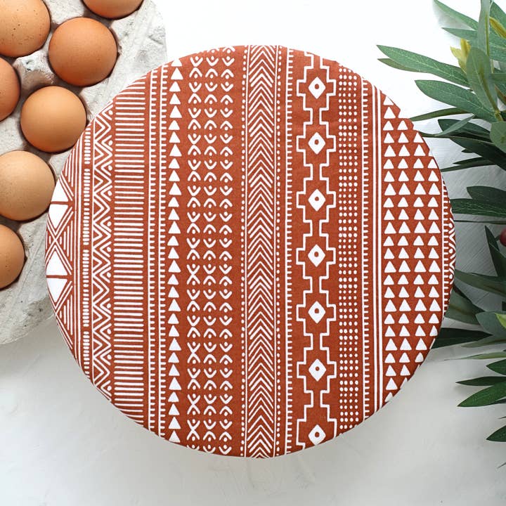 Couvercle de Bol en Coton Réutilisable ⋆ Motif Rayures pour la vente par SaidoniaEco