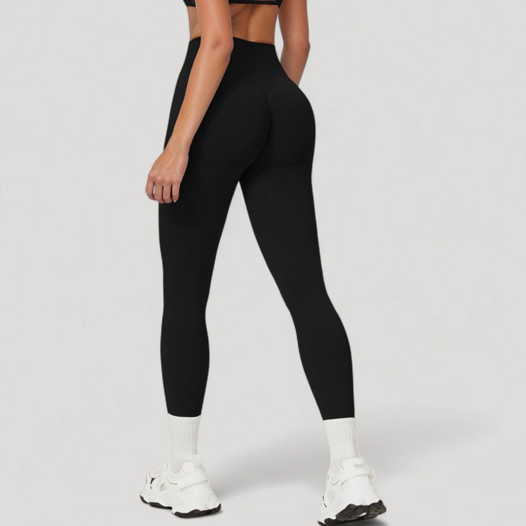 Active by Anna-Kaci – wholesale Athletic/lounge leggings – Women's – Seamless High Waist Compression Leggings with Sculpting Back29