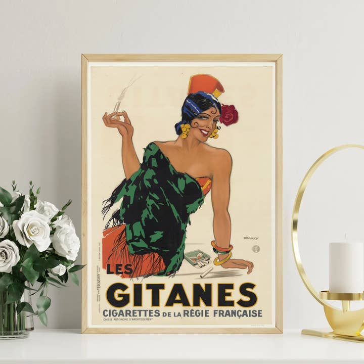 AwalkonthewildsideUK – wholesale Art print – Les Gitanes Cigarettes De La Regie Francaise Print