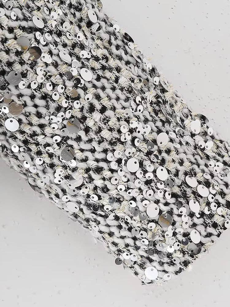 SILVER Sequin Embellished Jacket for wholesale on Faire1