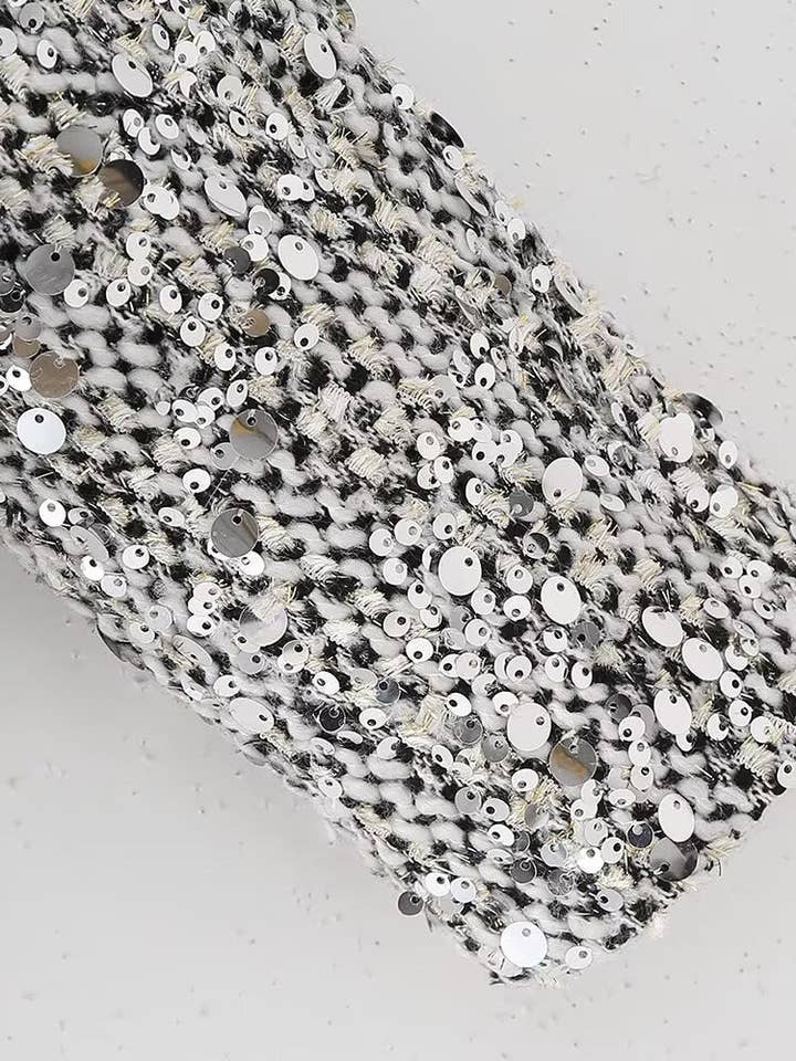 SILVER Sequin Embellished Jacket for wholesale on Faire1