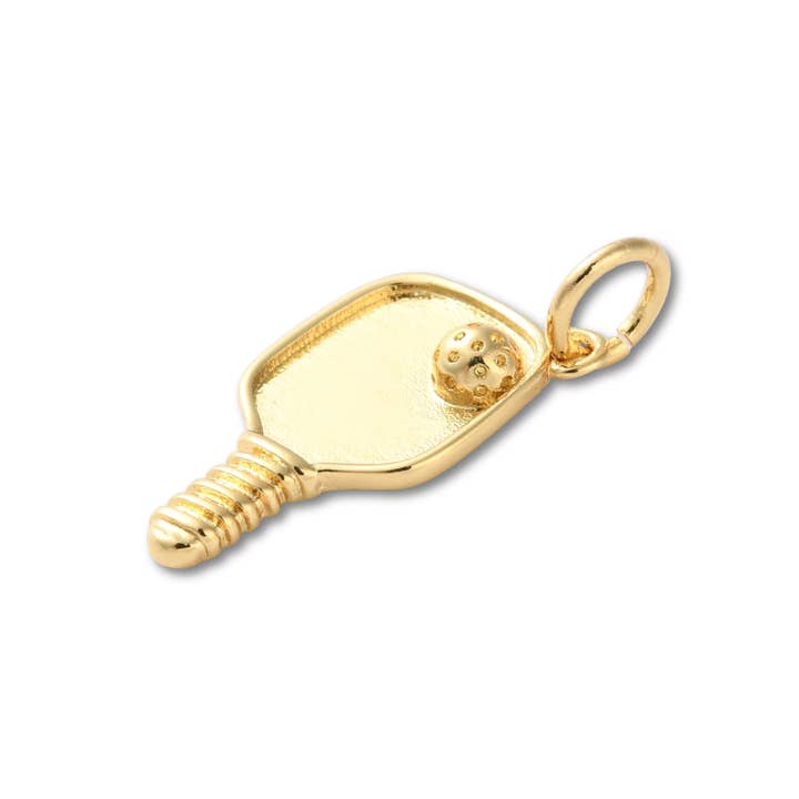 Love, Paige Designs - Wholesale Individual Charm/Pendant - Pickleball Gold Charm1