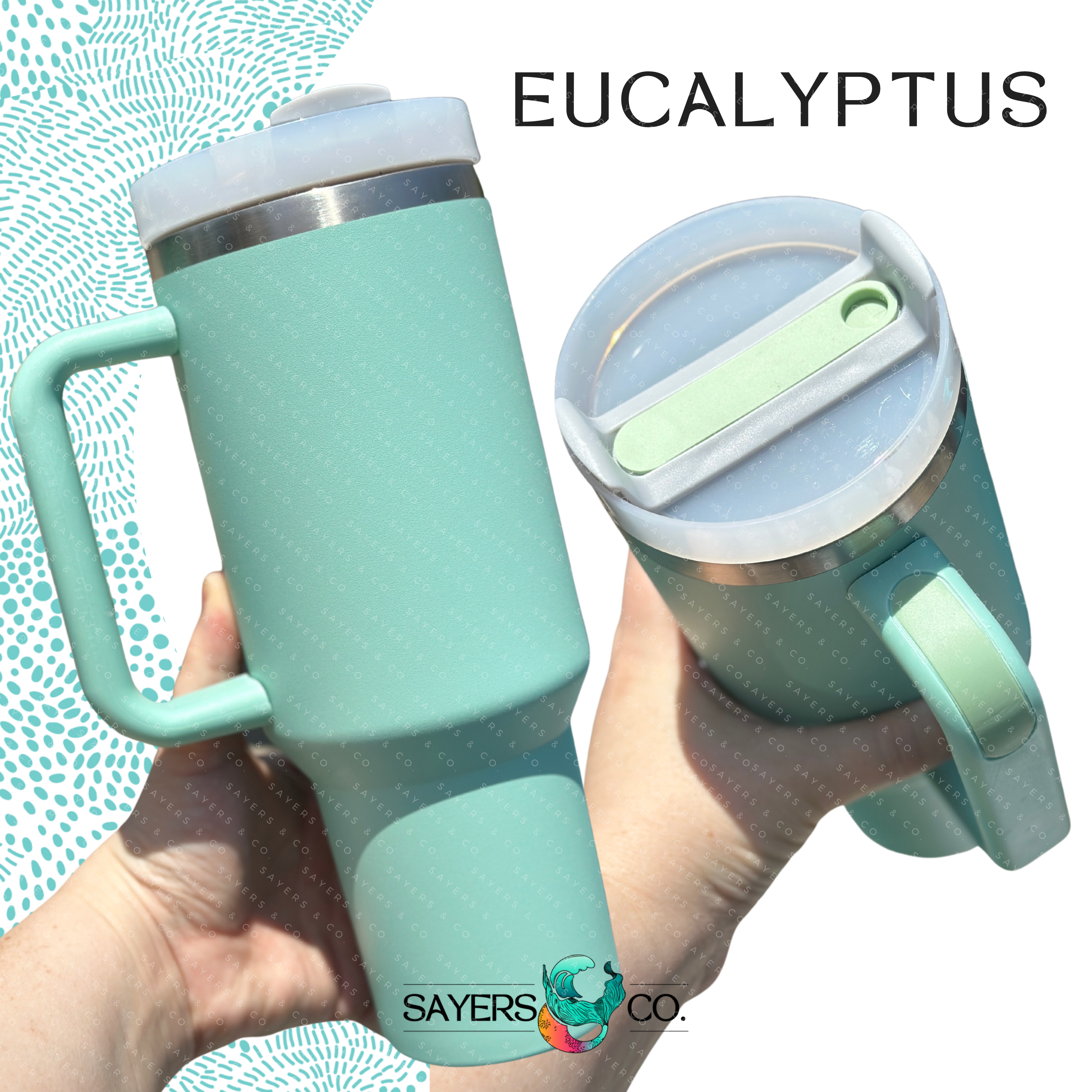 Sayers & Co. - Vente Gourde/bouteille isotherme - Gobelet isolant à paroi double avec couvercle à vis 40 oz (1,18 L) version 2.0 - prêt à personnaliser8