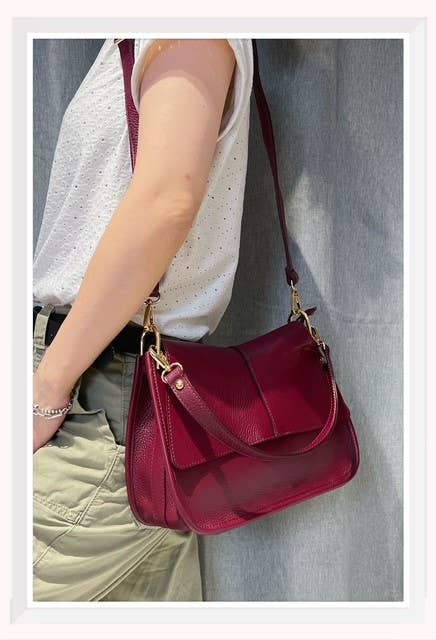 Z et Z - Wholesale Shoulder Bag - Women's - Grained leather shoulder bag C03777