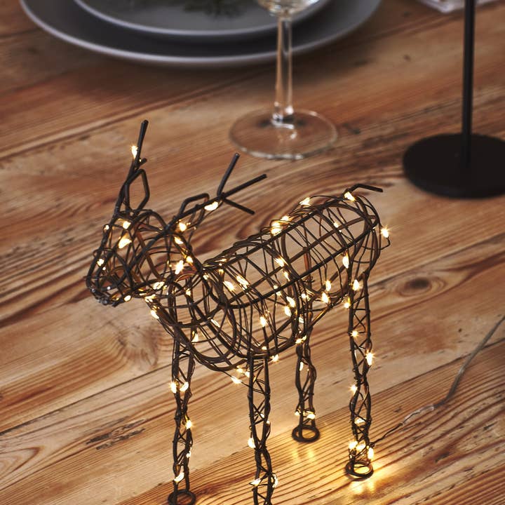 Lumina Of London AU - Wholesale Christmas decoration - Wire Reindeer - Table Light2