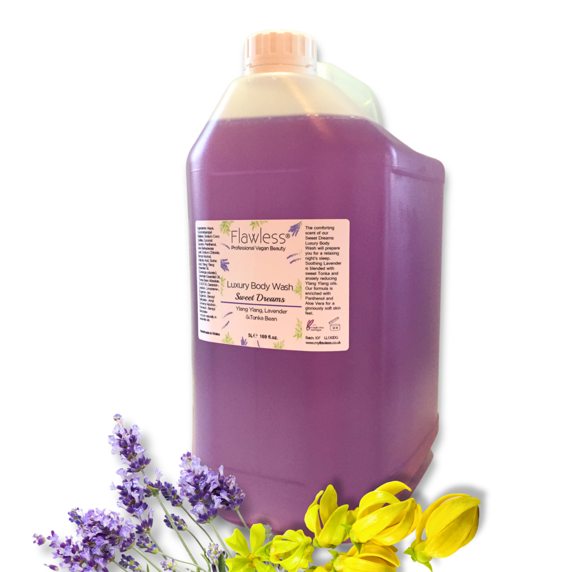 Flawless – wholesale Body wash/shower gel – Sweet Dreams Body Wash - 5 Litre Refill0