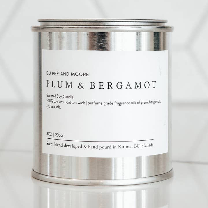 PLUM & BERGAMOT //FRAGRANCE OIL CANDLE for wholesale by Du Pré and Moore