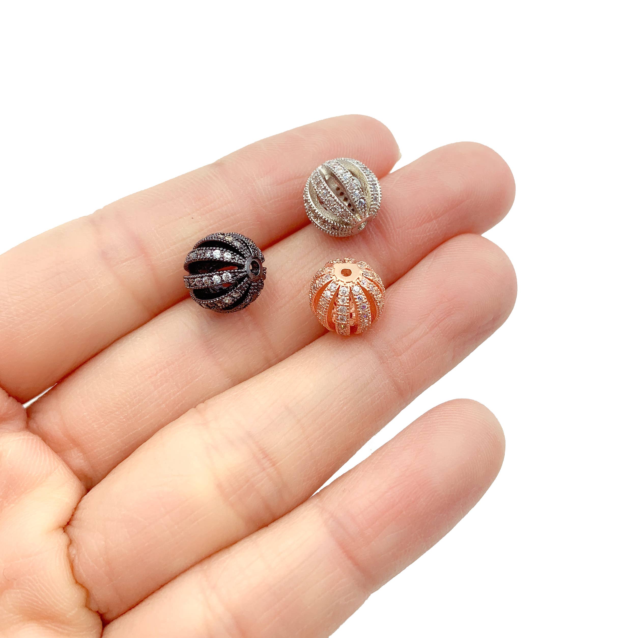 findings4uGem - Wholesale Craft Supplies - Round Cage Beads in Gold Filled, Jewelry Making, BD0250