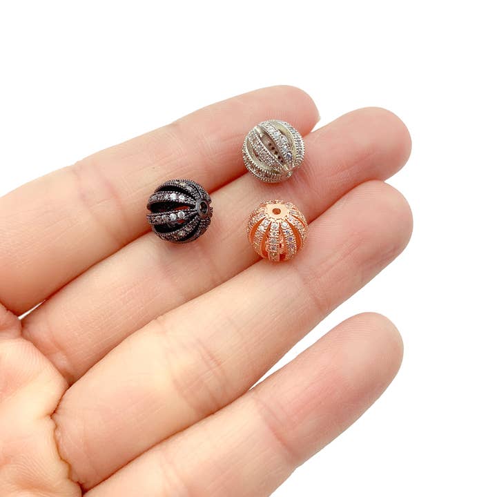 findings4uGem - Wholesale Craft supplies - Round Cage Beads in Gold Filled, Jewelry Making, BD0250