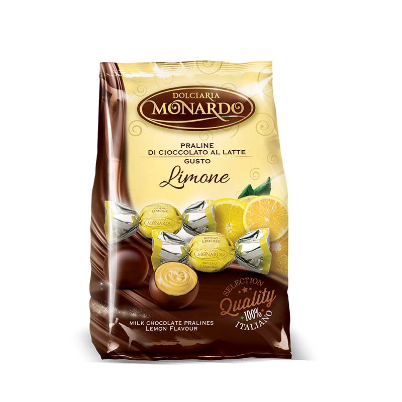 Calabria da Gustare - Vendita all'ingrosso Dolci ricoperti di cioccolato - Praline ricoperte di cioccolato al limone Gr 80