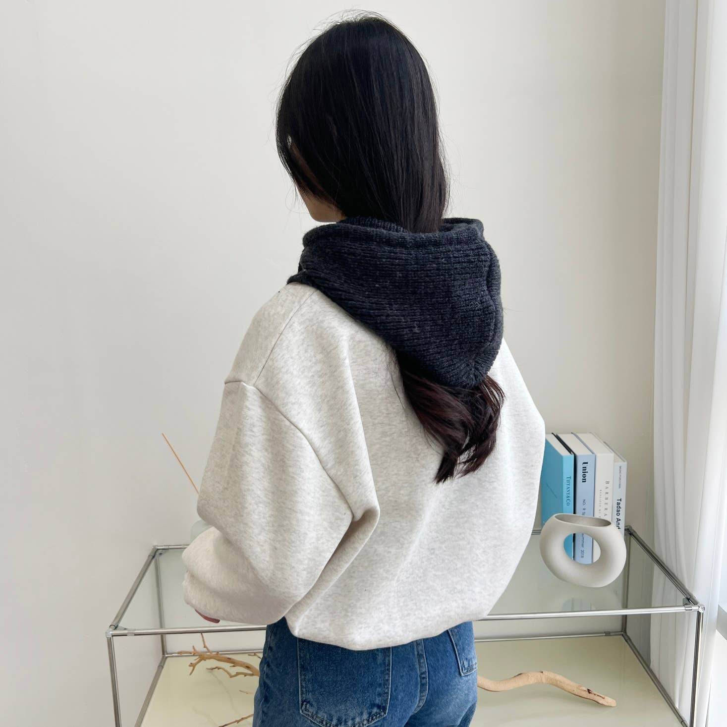 Comfortarians - Wholesale Balaclava - Women's - Sweater Knit Wool Hooded Winter Balaclava Hat6