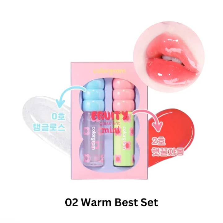 COLORGRAM Fruity Glass Tint Mini Duo Lip Gloss Set for wholesale by Best Beauty Group