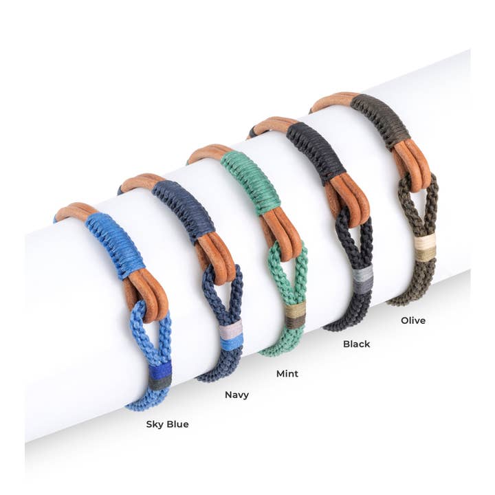 Makarla - Handmade Colombian Jewelry - Wholesale Woven/Braided Bracelet - Nautical Rope Bracelet | Leather Bracelet | Gift for Men