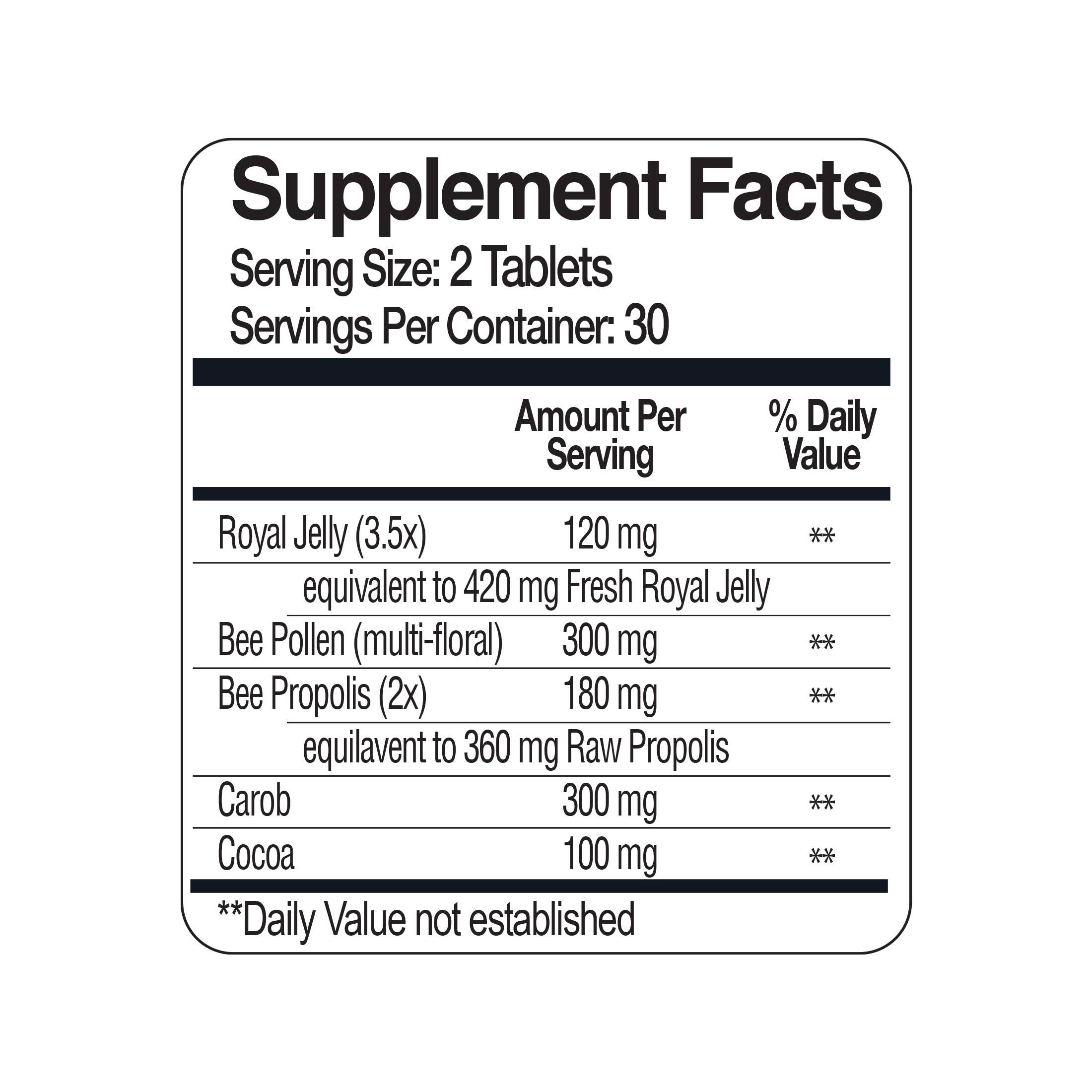 BEE&YOU – Engroshandel Kosttilskud og vitaminer – BEE&YOU tyggetabletter med royal jelly, bi-pollen og propolis2