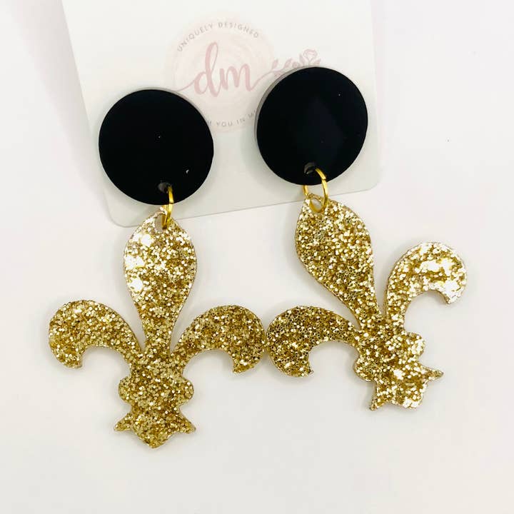 Fleur De Lis Dangles for wholesale by D and M’s Enterprise, LLC