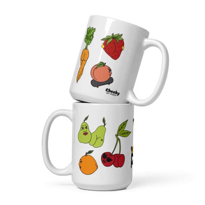 Cheeky Art Studio - Wholesale Coffee Mug - Foodie Booties 15oz Mug6