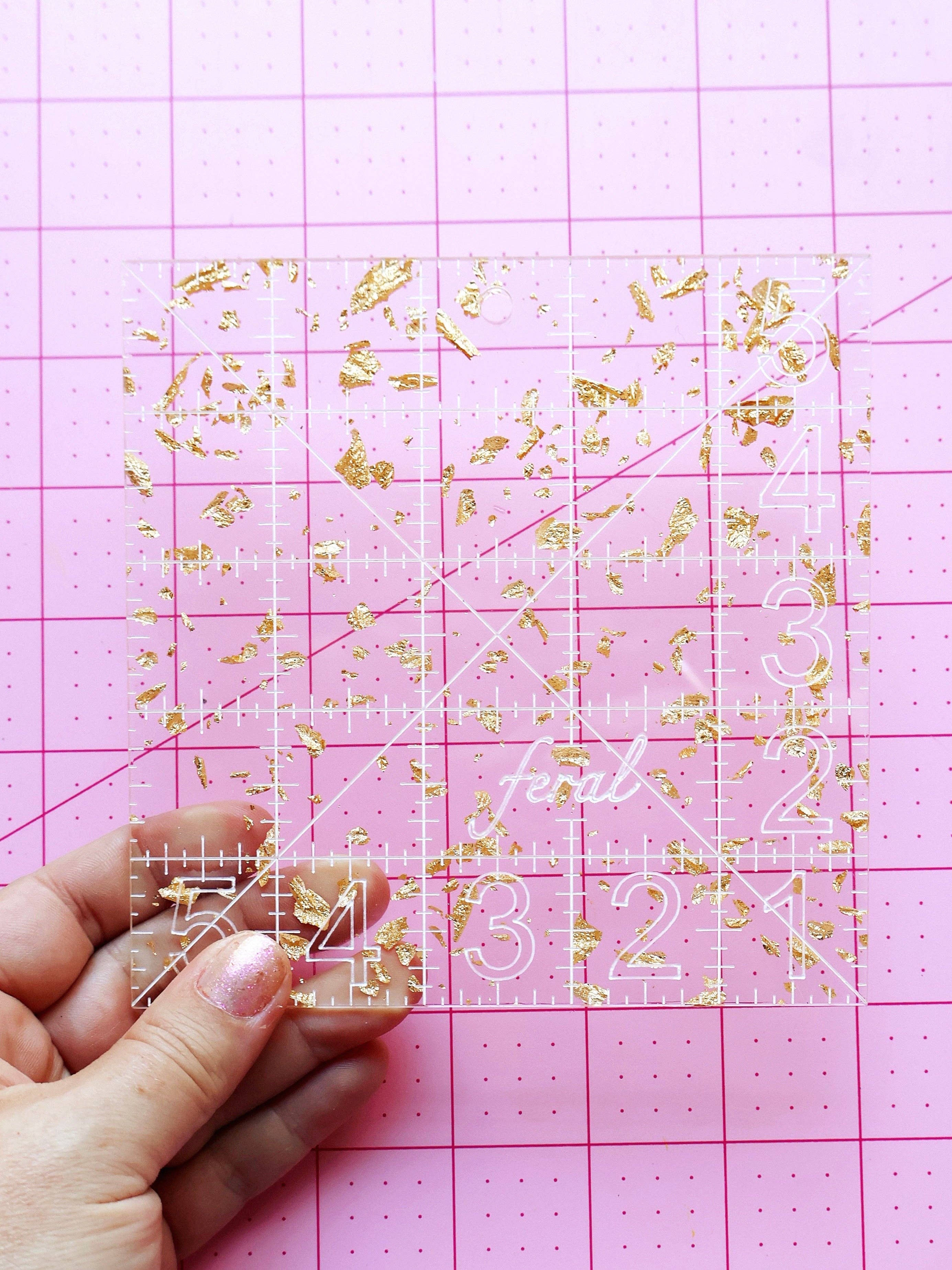 Feral Notions - Wholesale Craft Tool - Charm square ruler3