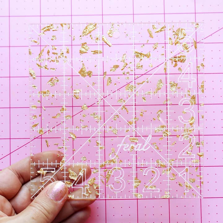 Feral Notions - Wholesale Craft Tool - Charm square ruler3