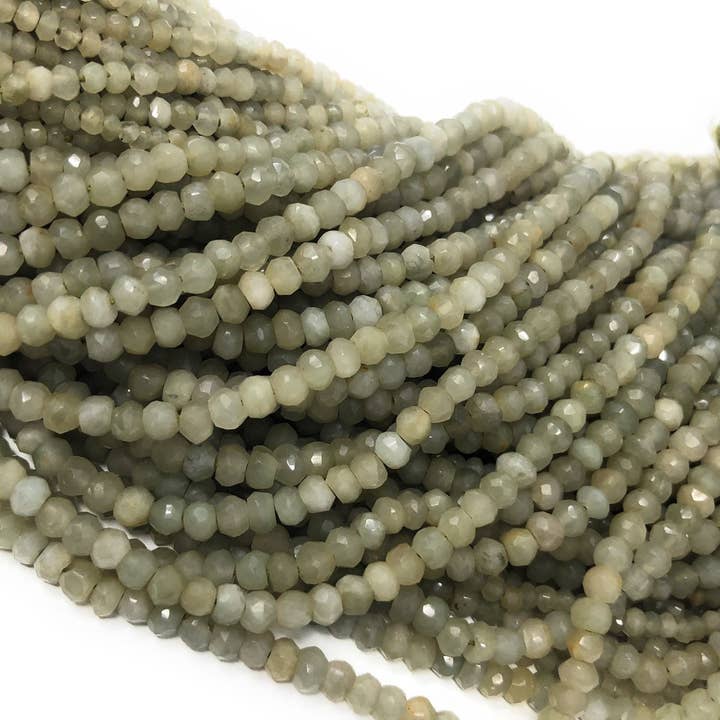 Perle di pietra preziosa occhio di gatto da 13" in crisoberillo naturale verde, perle all'ingrosso per forniture di gioielli fai-da-te, 3,5 mm - 4 mm. per la vendita all'ingrosso da parte di Akstar Gems