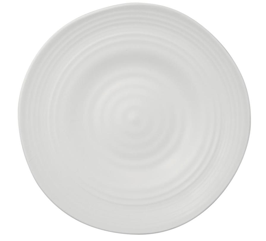 LeadingWare – wholesale Dinner plate – Gourmet White Dove Melamine Round Plate2