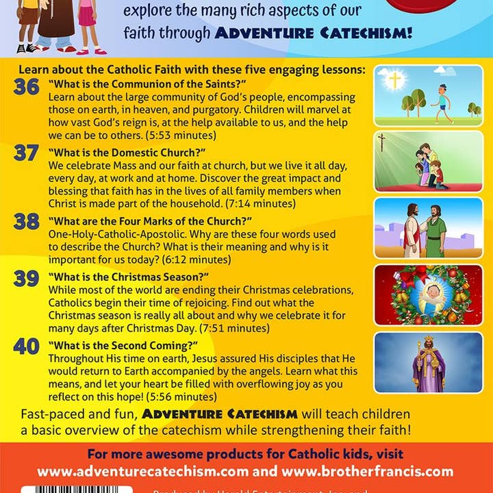 CatholicBrain - Wholesale Music CD/Vinyl - Adventure Catechism Volume 8 - DVD1