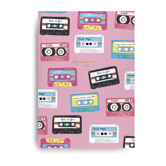 Mix Tape Notebook Free Zone for wholesale by Quartier Libre Papier