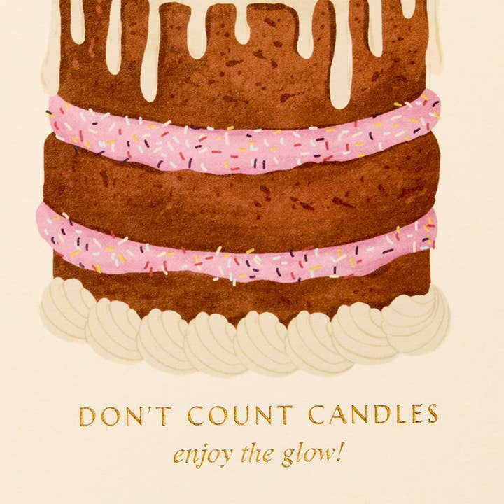 Gabrielle & Celine Greetings Cards UK and Europe – postal de parabéns por atacado – Não Contes as Velas | Cartão de Aniversário Feliz | Cartão de Celebração2