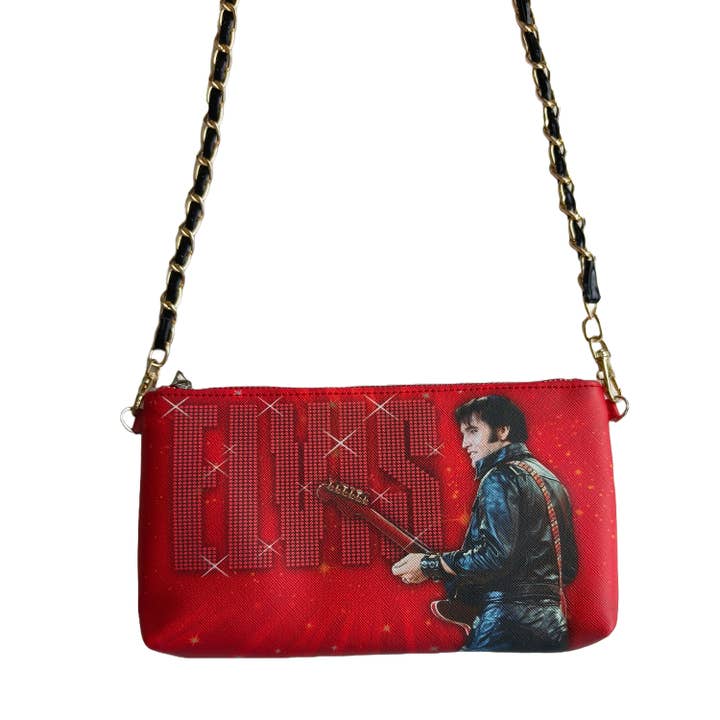 MID-SOUTH PRODUCTS - Wholesale Crossbody Bag - Women's - Elvis Purse - 68' Name w/ Chain