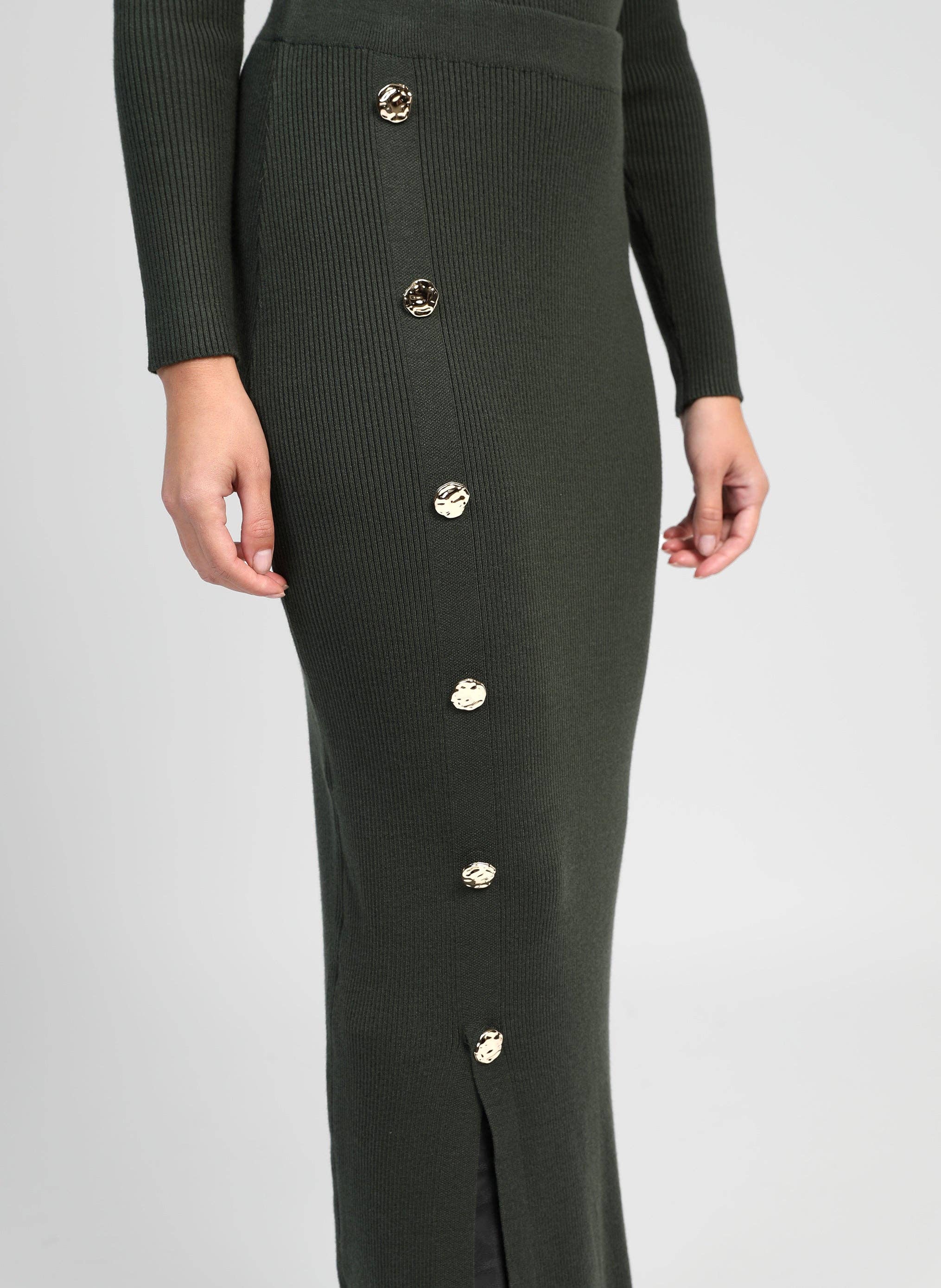 An'ge - Wholesale Skirt - Women's - NINI LONG SKIRT khaki1