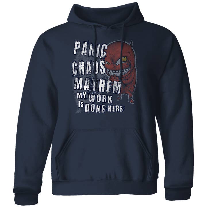 My Work Is Done Here - 7.8 oz Fleece Hoodie for wholesale by Jester Clothing Company