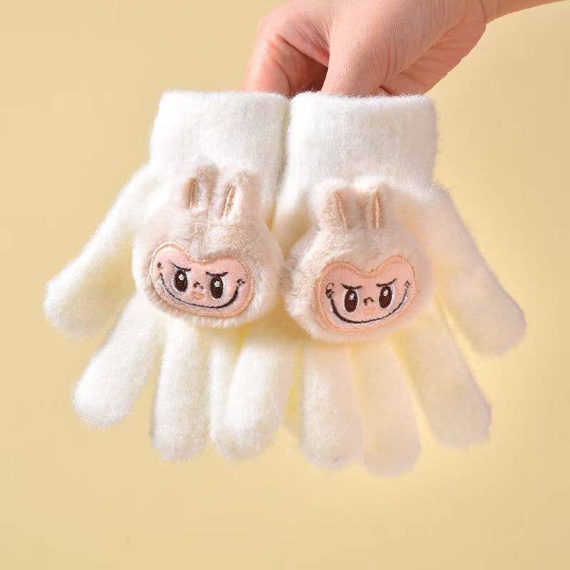 Little Trendy - Wholesale Gloves - Kids - Cute monster Five-finger warm knitted gloves for kids2