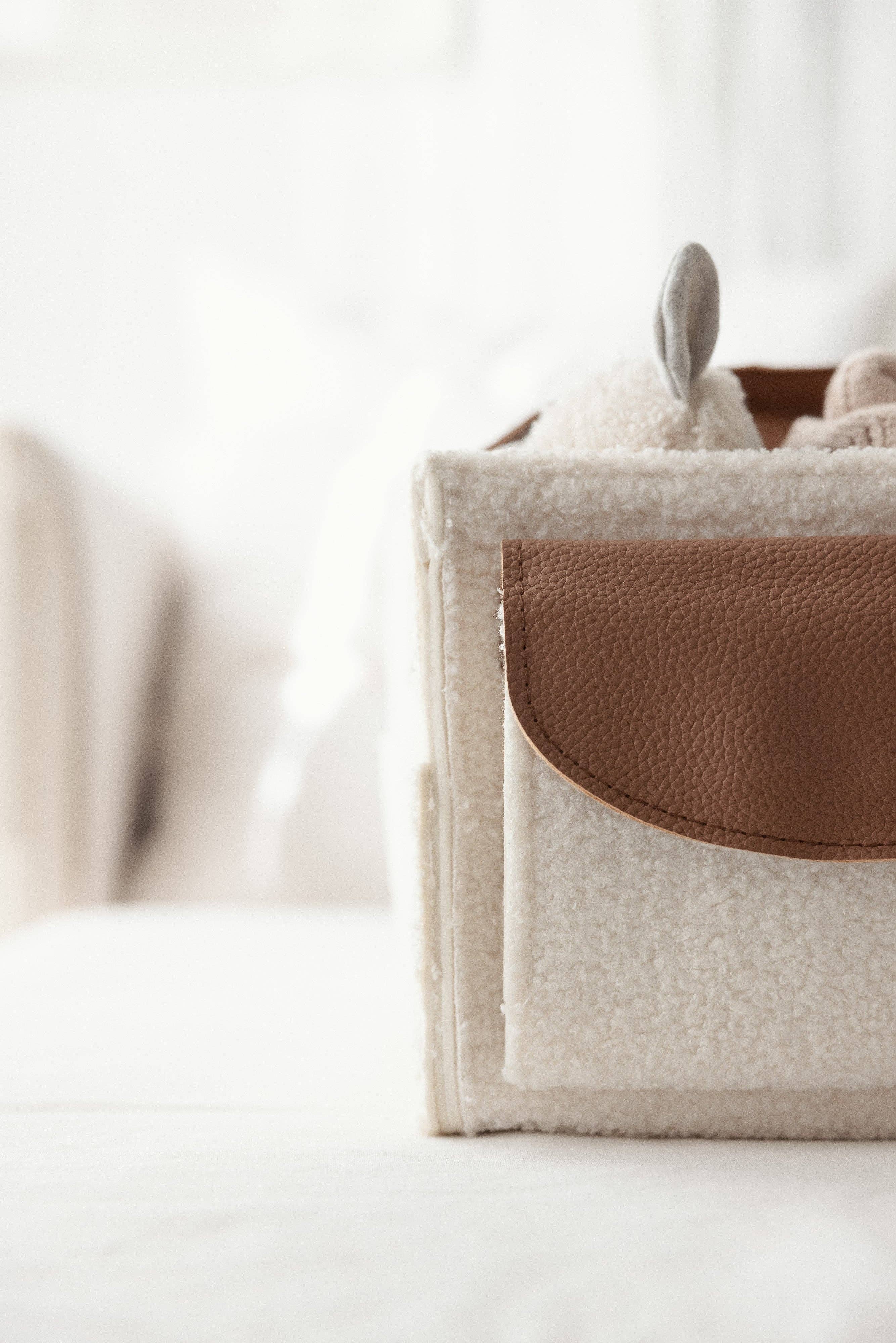 Off White Nappy Caddy- Snow Tan- Large Side Pocket for wholesale on Faire6