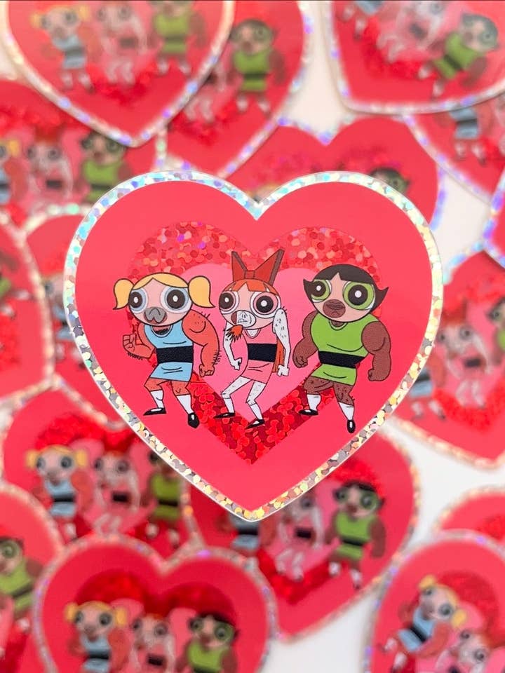 Adesivo Power Bluff Girls per la vendita all'ingrosso da parte di Bre’s Tiny Print Shop