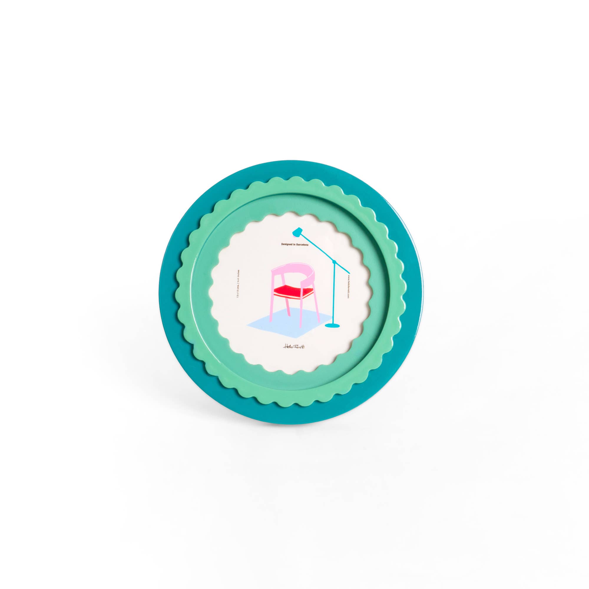 Helio Ferretti – wholesale Bildram – RUND GLANSIG GRÖN FOTORAM HF1