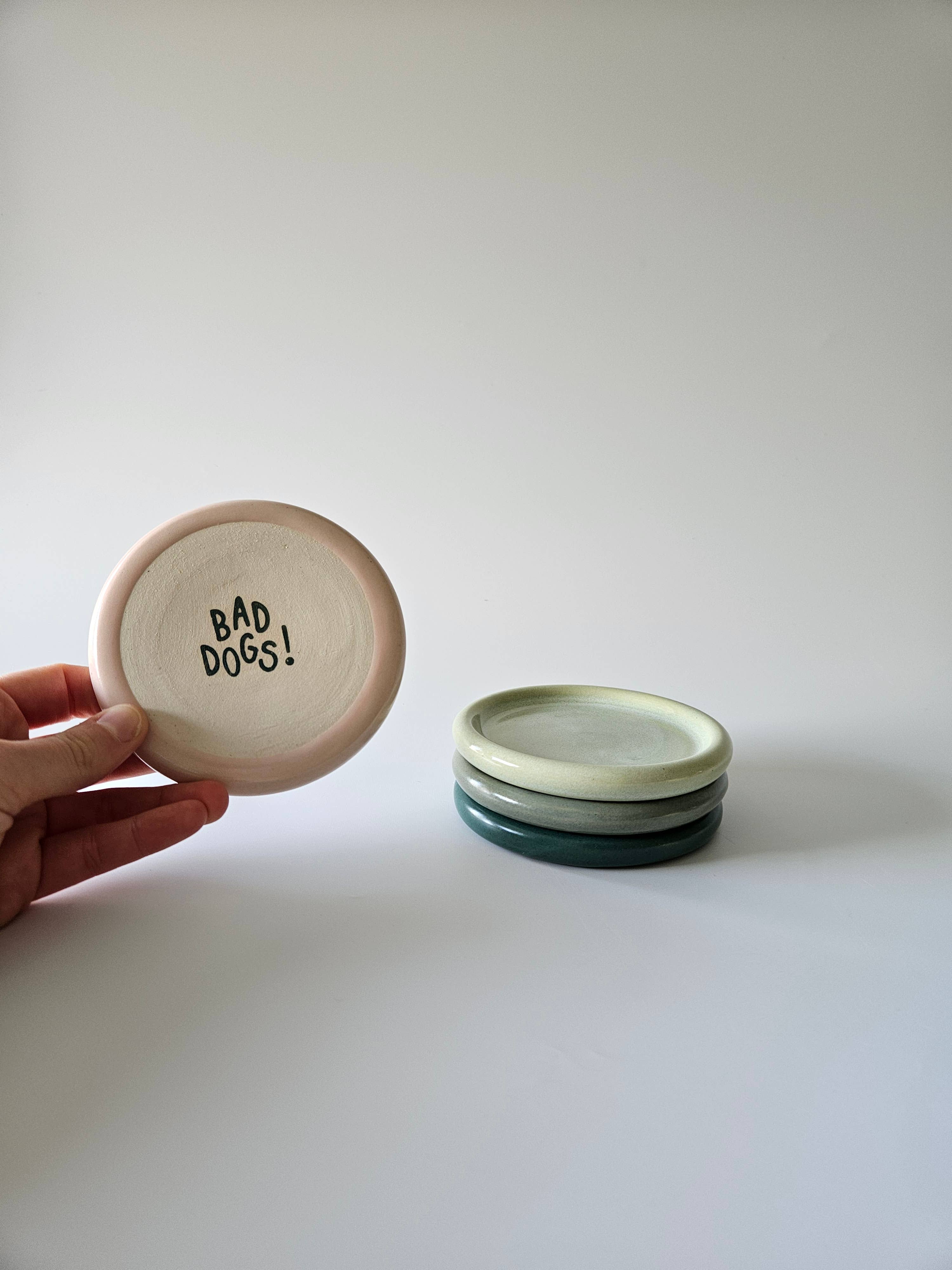 Bad Dogs Studio – wholesale Coasters – Classic Coaster • Handmade Colorful Ceramic Small Plate6