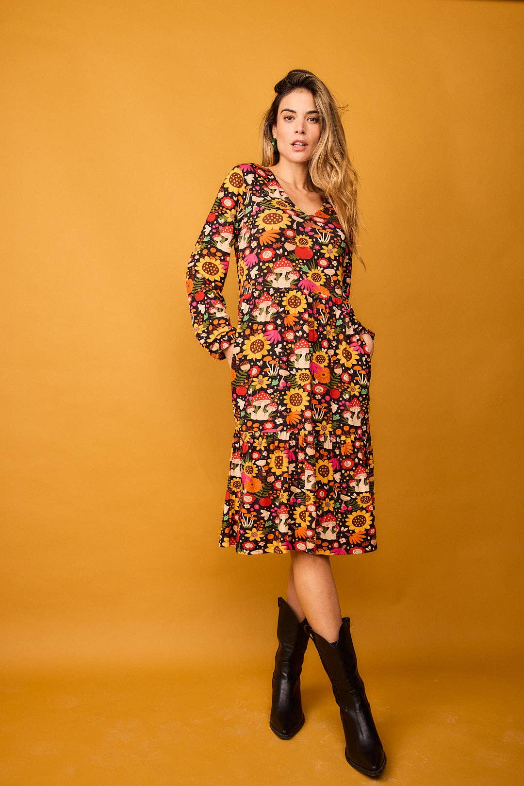 Smile - Wholesale Dress - Women's - Soto Sunflower Short Dress2